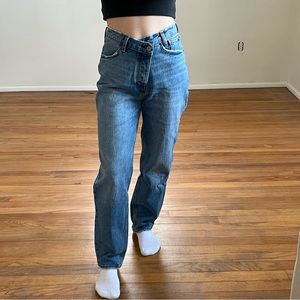 A&F - curve love dad cross jeans